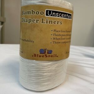Unscented bamboo diaper liners, new and unopened